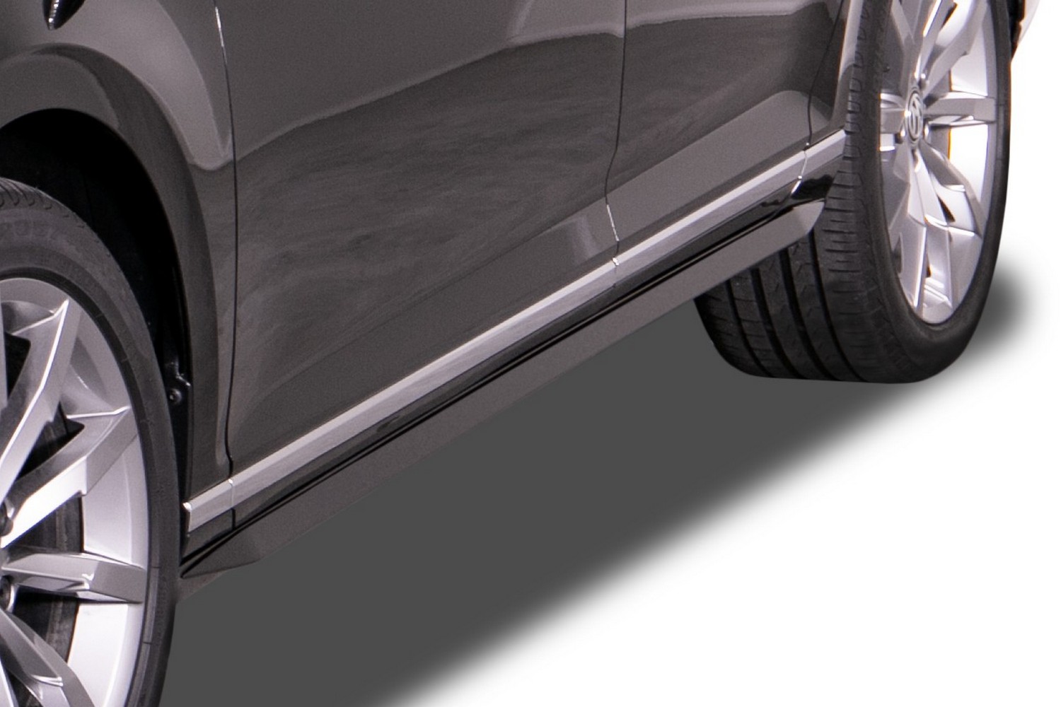 Side skirts suitable for Volkswagen Passat (B8) 2014-present 4-door saloon &#34;Slim&#34; ABS