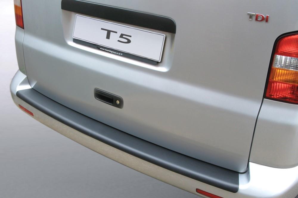 Protection de seuil de coffre convient à Volkswagen Transporter T5 2003-2012 ABS - noir mat