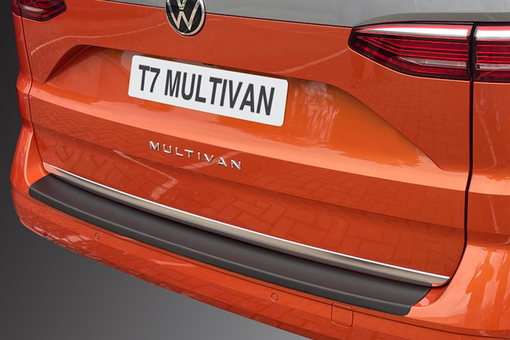 Rear bumper protector suitable for Volkswagen Multivan T7 (ST) 2022-present ABS - matt black