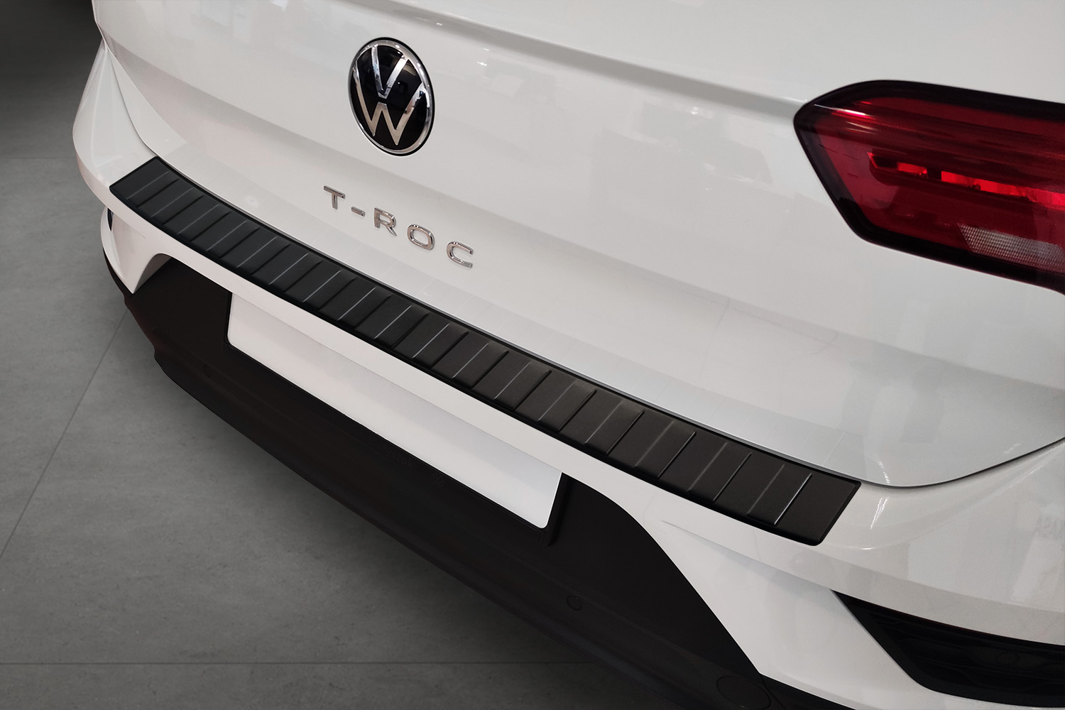 (A1) Volkswagen matt anthrazit Edelstahl CarParts-Expert Ladekantenschutz T-Roc |