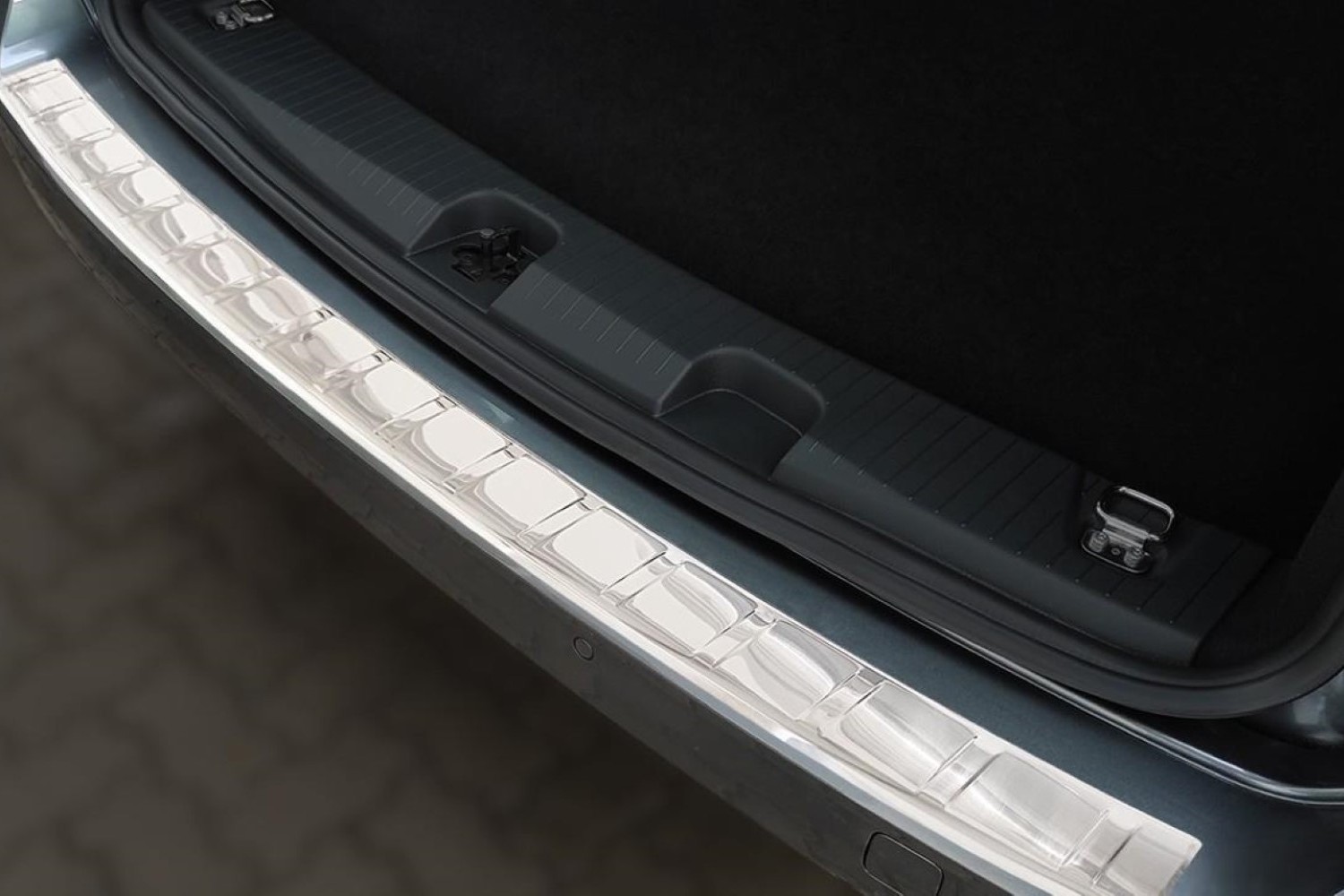 Bumperbeschermer Volkswagen Caddy (SB) 2020-heden RVS geborsteld