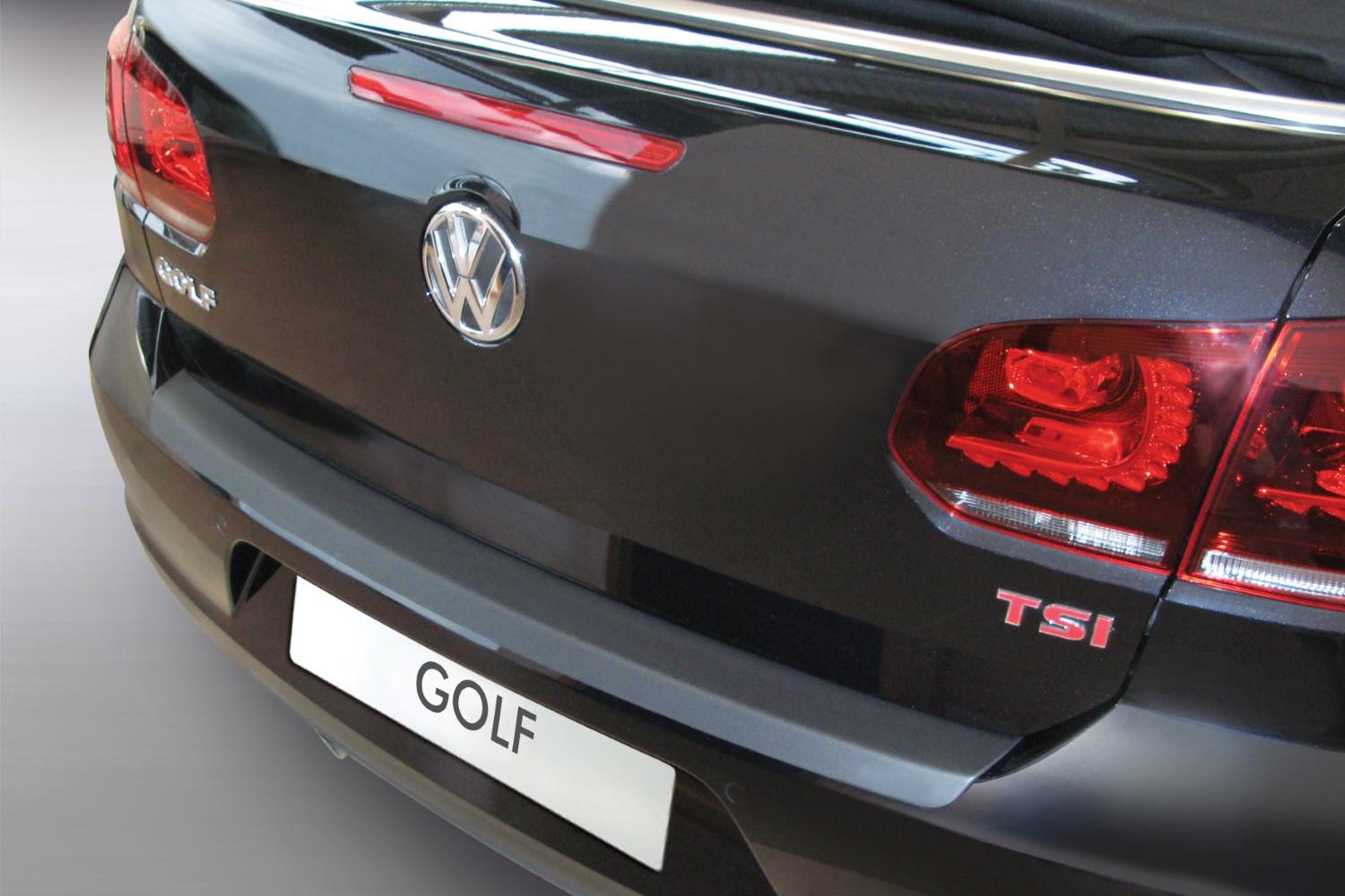 Protection de seuil de coffre convient à Volkswagen Golf VI Cabriolet (5K) 2011-présent ABS - noir mat