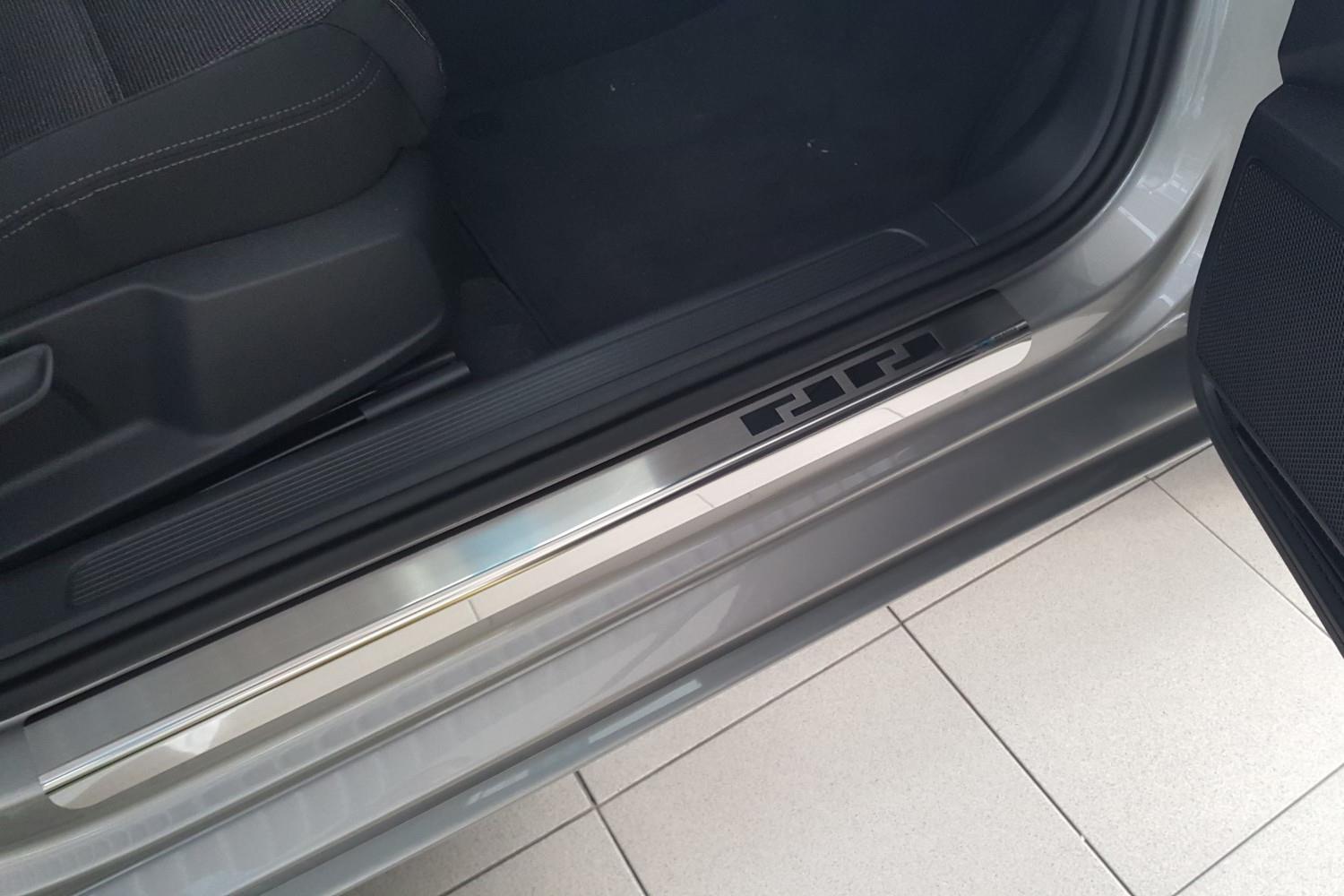 Seuils de portes convient à Volkswagen Passat Variant (B8) 2014-2023 break acier inox brossé