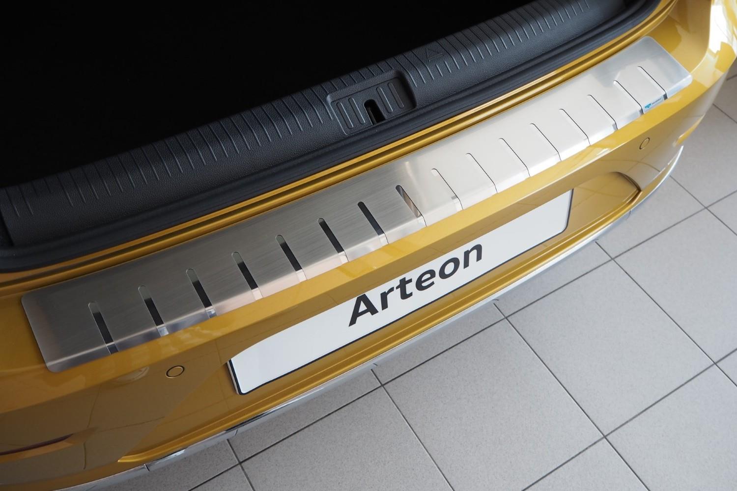 Protection de seuil de coffre Volkswagen Arteon 2017-présent 5 portes bicorps acier inox brossé