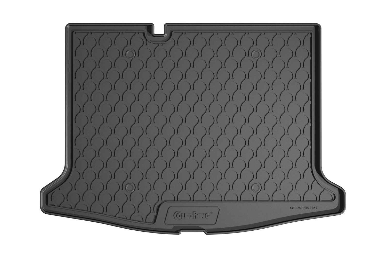 Boot mat suitable for Volkswagen ID.3 2019-present 5-door hatchback anti slip Rubbasol rubber
