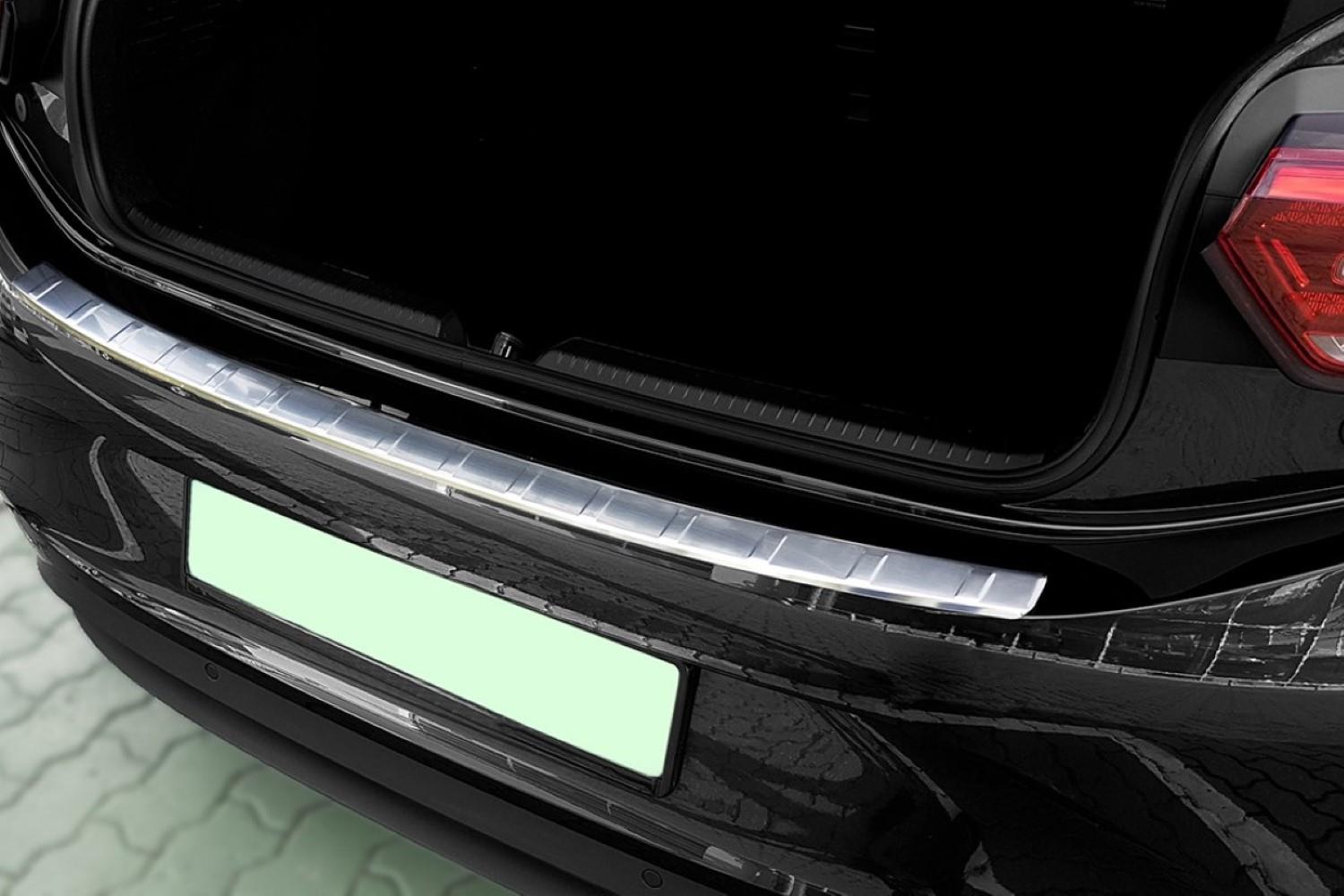 Protection de seuil de coffre convient à Volkswagen ID.3 2019-présent 5 portes bicorps acier inox brossé