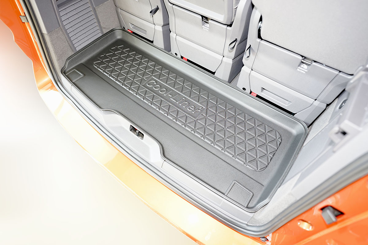 Boot mat suitable for Volkswagen Multivan T7 (ST) 2022-present Cool Liner anti slip PE/TPE rubber