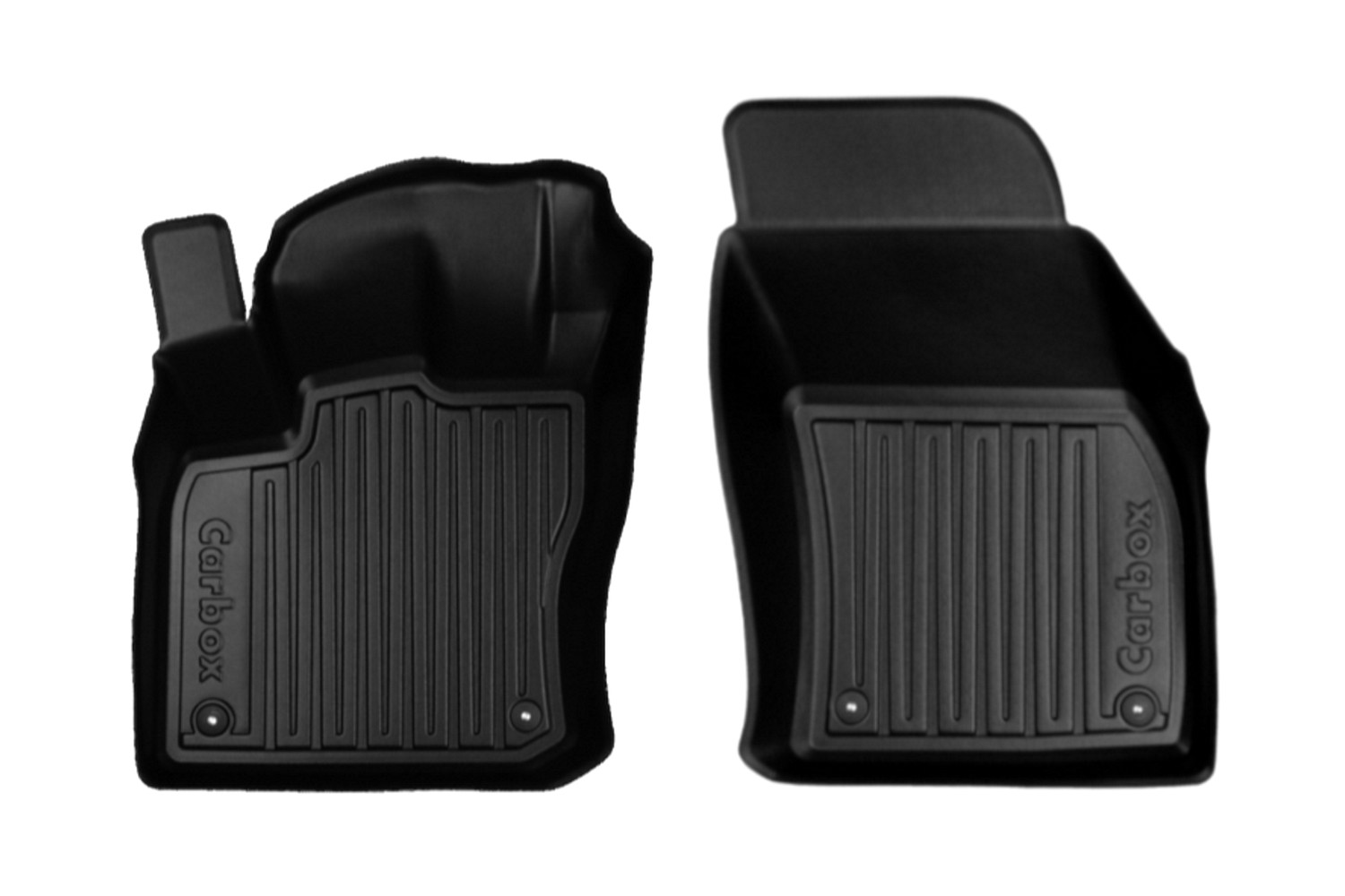 Fußmatten passend für Volkswagen Tiguan II 2015-2024 Carbox Floor Highline PE Gummi - Set vorne
