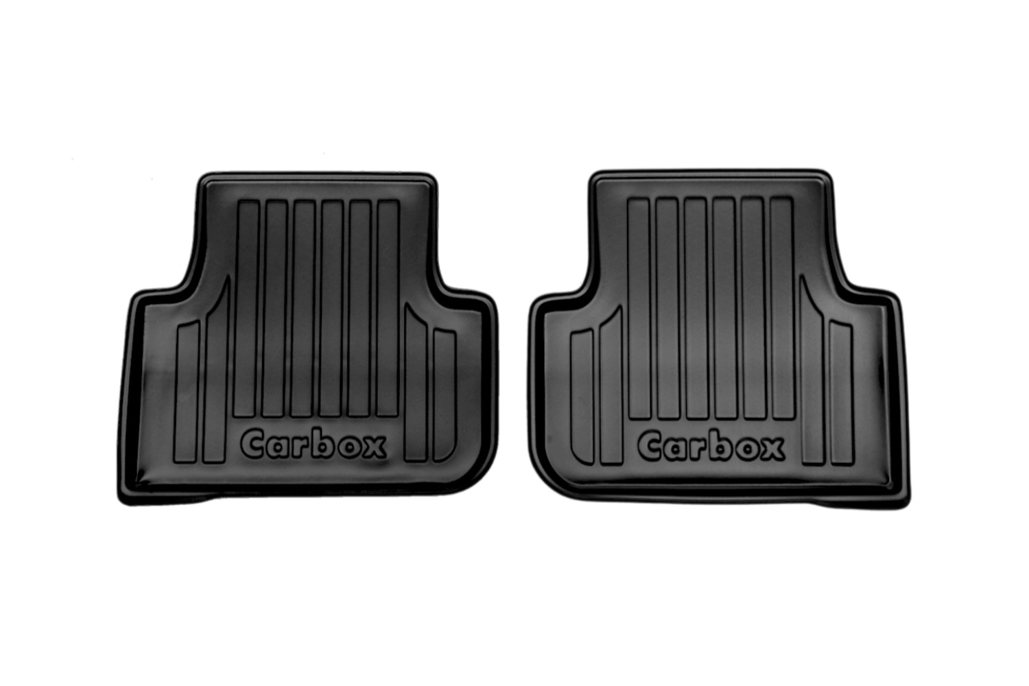 Fußmatten passend für Volkswagen Tiguan II 2015-2024 Carbox Floor PE Gummi - Set hinten