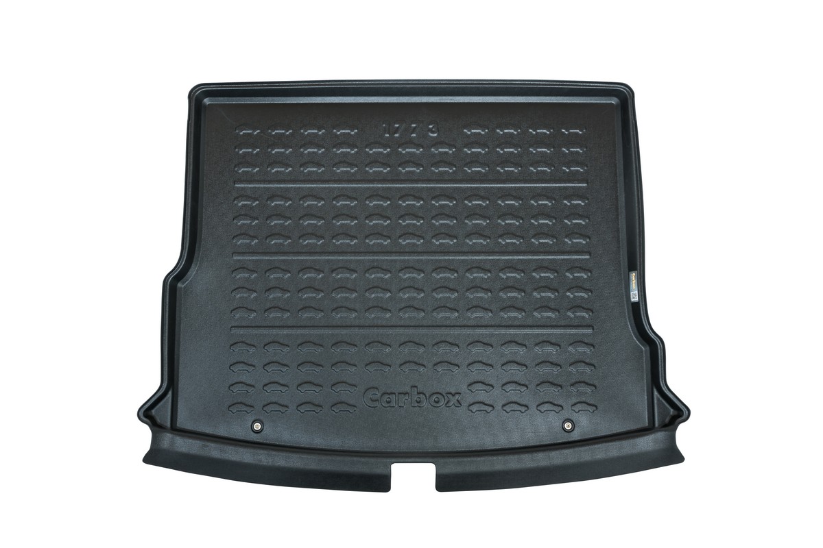 Boot mat suitable for Volkswagen Tiguan II 2015-2024 Carbox Form PE rubber - black