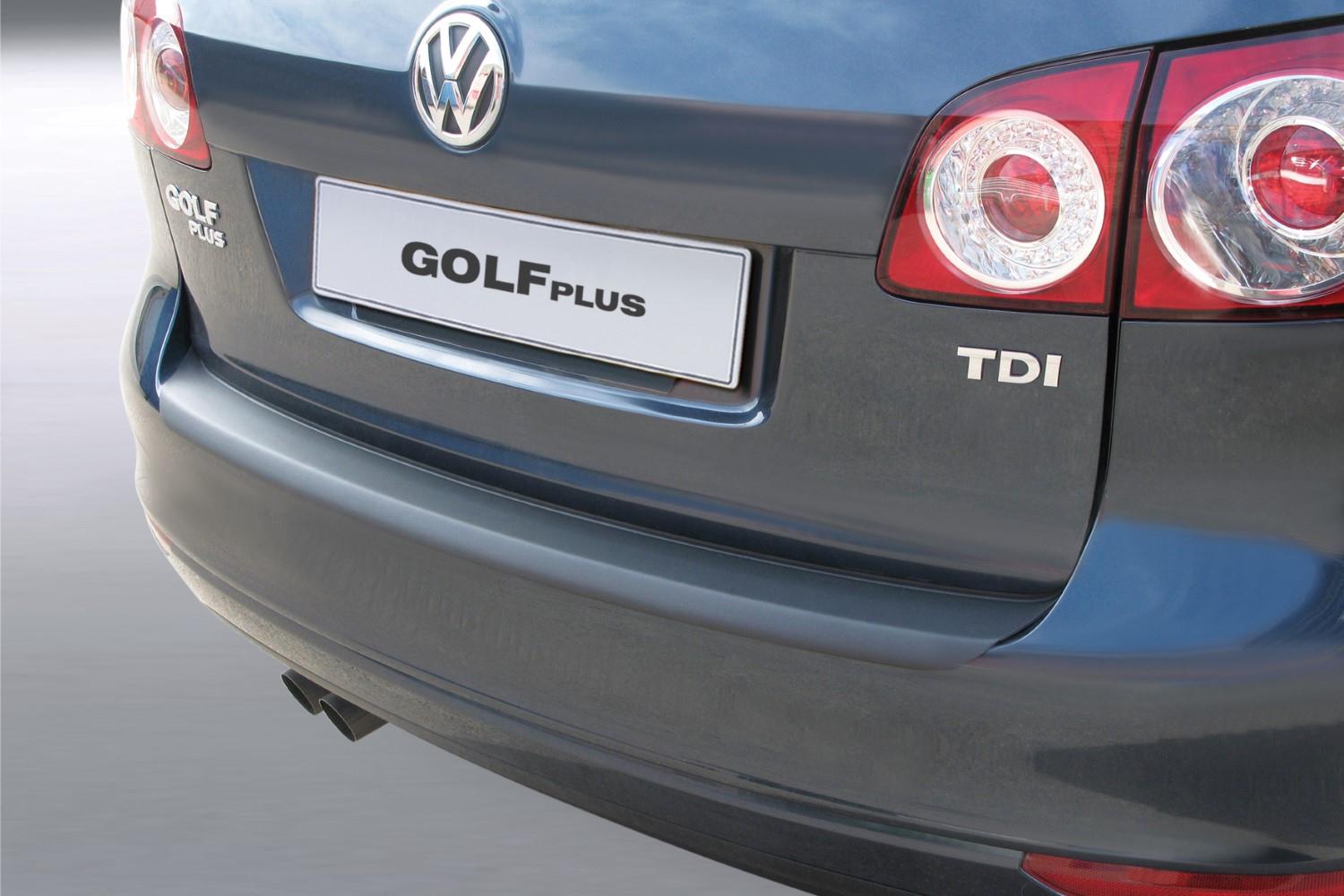 Bumperbeschermer geschikt voor Volkswagen Golf Plus (1KP facelift) 2008-2014 5-deurs hatchback ABS - matzwart