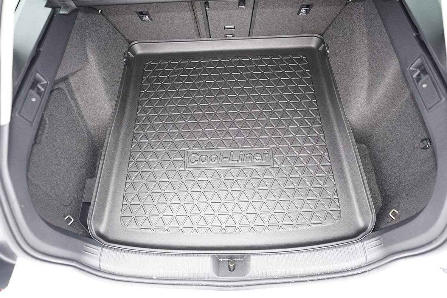 Tapis de coffre Volkswagen Golf VIII Variant (CD) 2020-présent break Cool Liner antidérapant PE/TPE caoutchouc