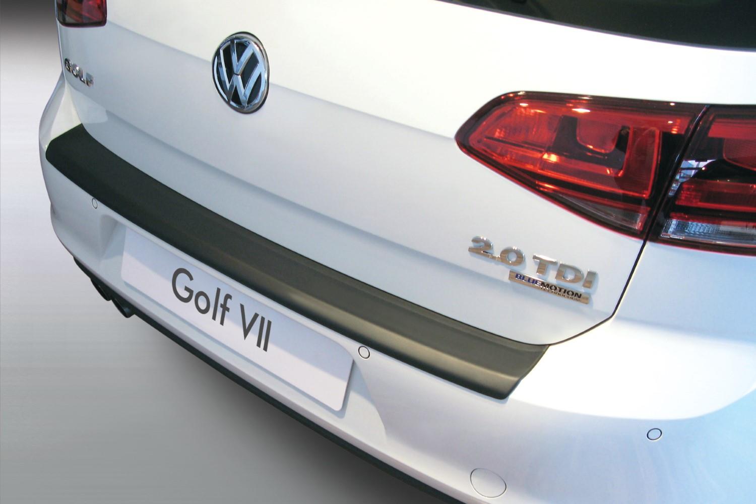 Rear bumper protector suitable for Volkswagen Golf VII (5G) 2012-2020 3 & 5-door hatchback ABS - matt black