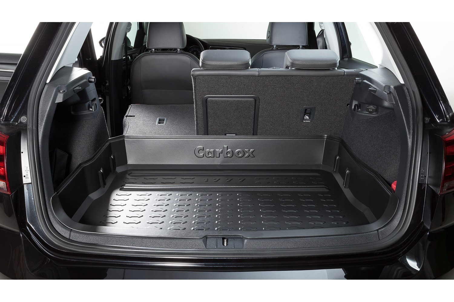 Boot mat suitable for Volkswagen Golf VII (5G) 2012-2020 3 & 5-door hatchback Carbox Form PE rubber - black