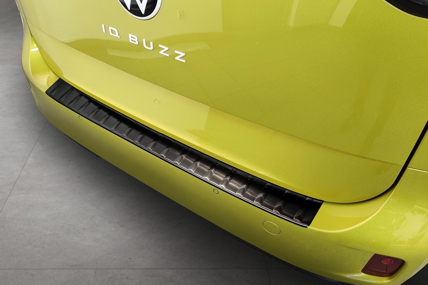 Protection de seuil de coffre Volkswagen ID.Buzz 2022-présent acier inox brossé anthracite