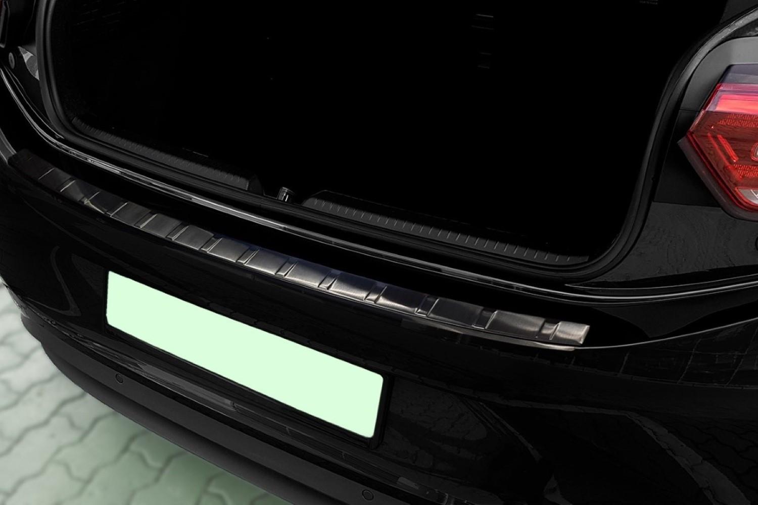 Protection de seuil de coffre convient à Volkswagen ID.3 2019-présent 5 portes bicorps acier inox brossé anthracite