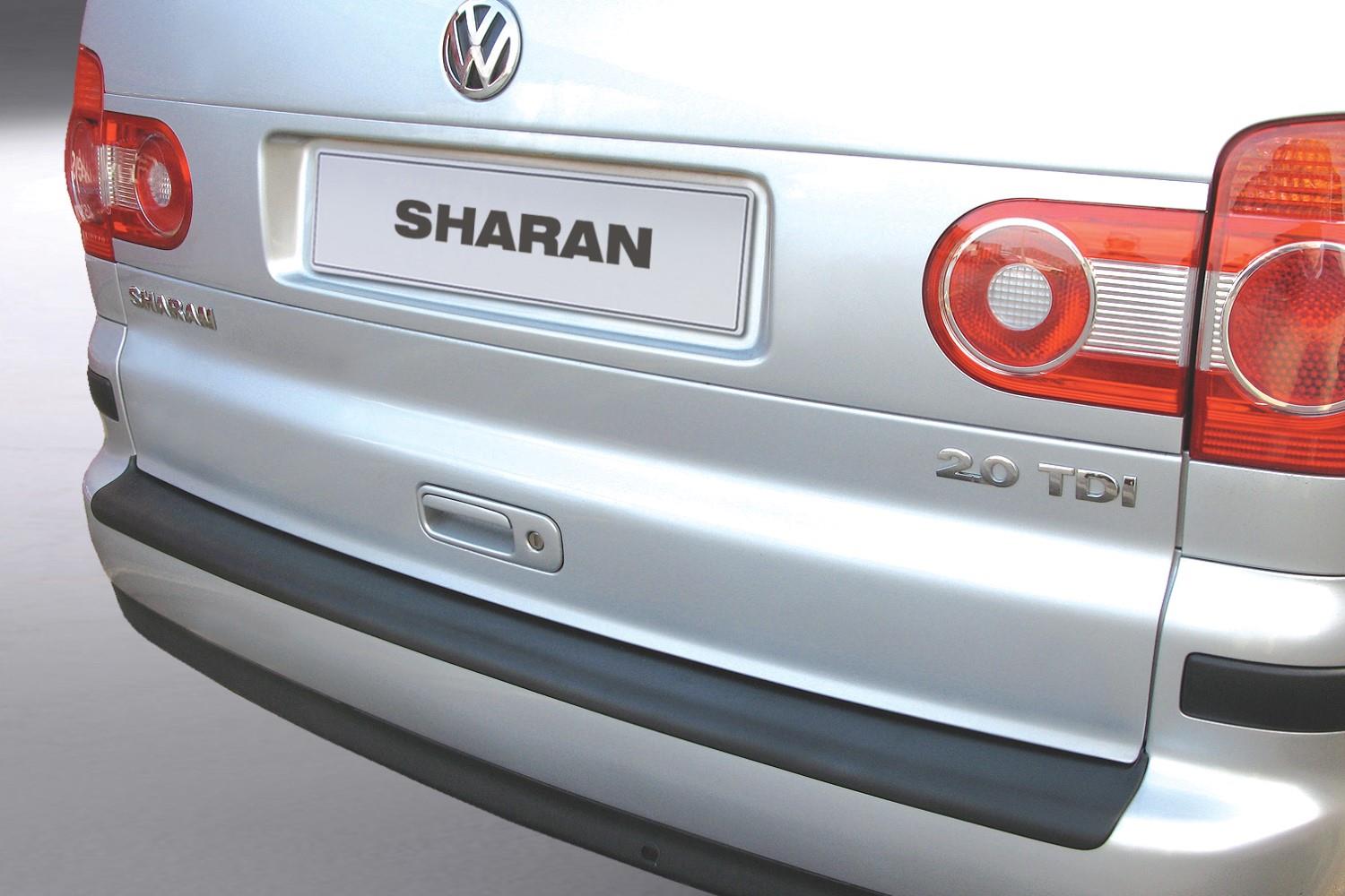Rear bumper protector suitable for Volkswagen Sharan I (7M) 2000-2010 ABS - matt black