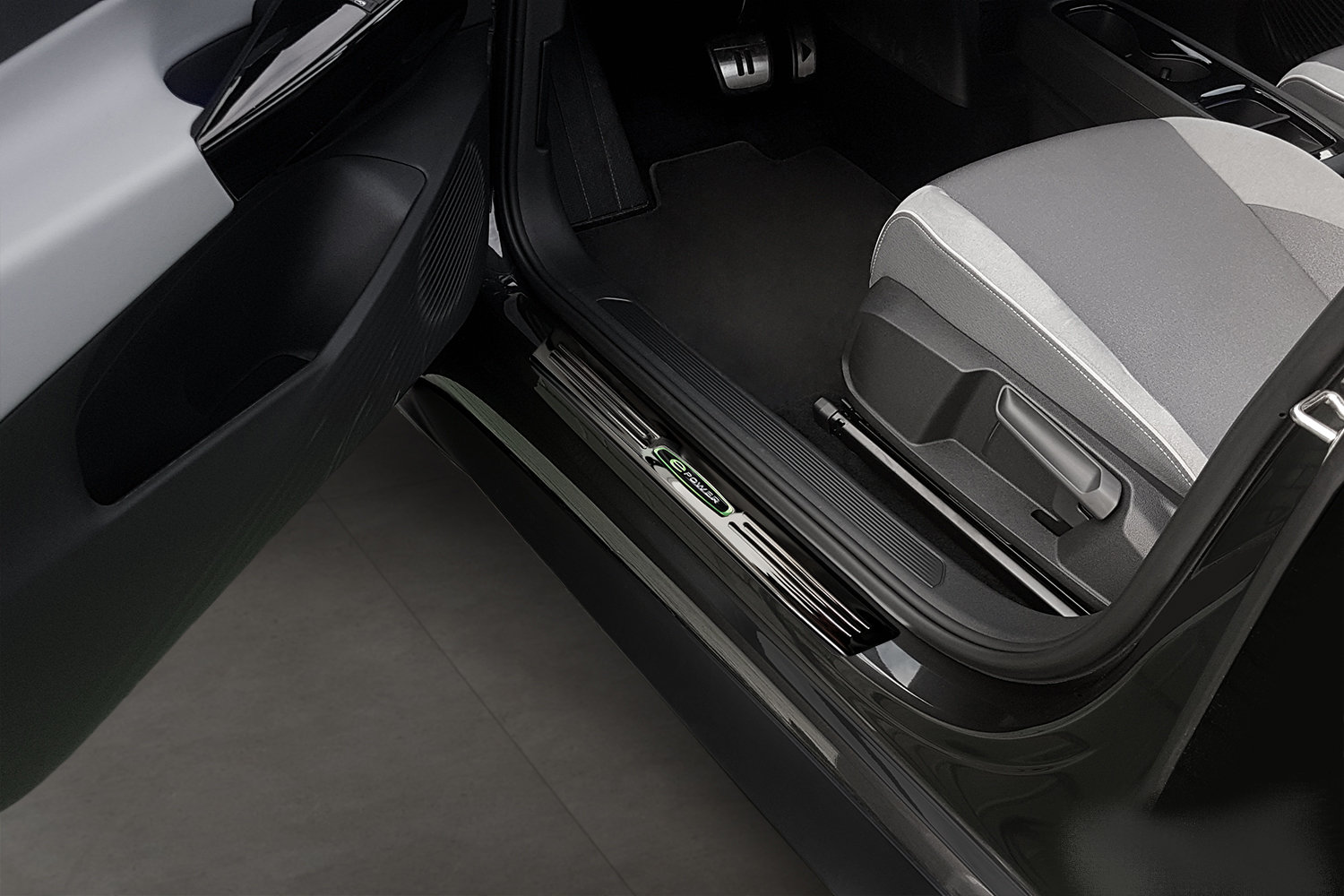 Instaplijsten geschikt voor Volkswagen ID.3 2019-heden 5-deurs hatchback RVS hoogglans zwart 4-delig