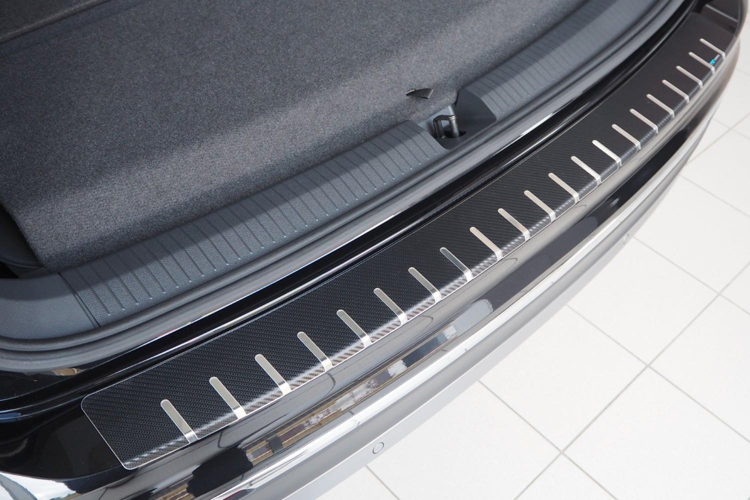 Bumperbeschermer geschikt voor Volkswagen Tiguan II 2015-2024 RVS - carbon folie