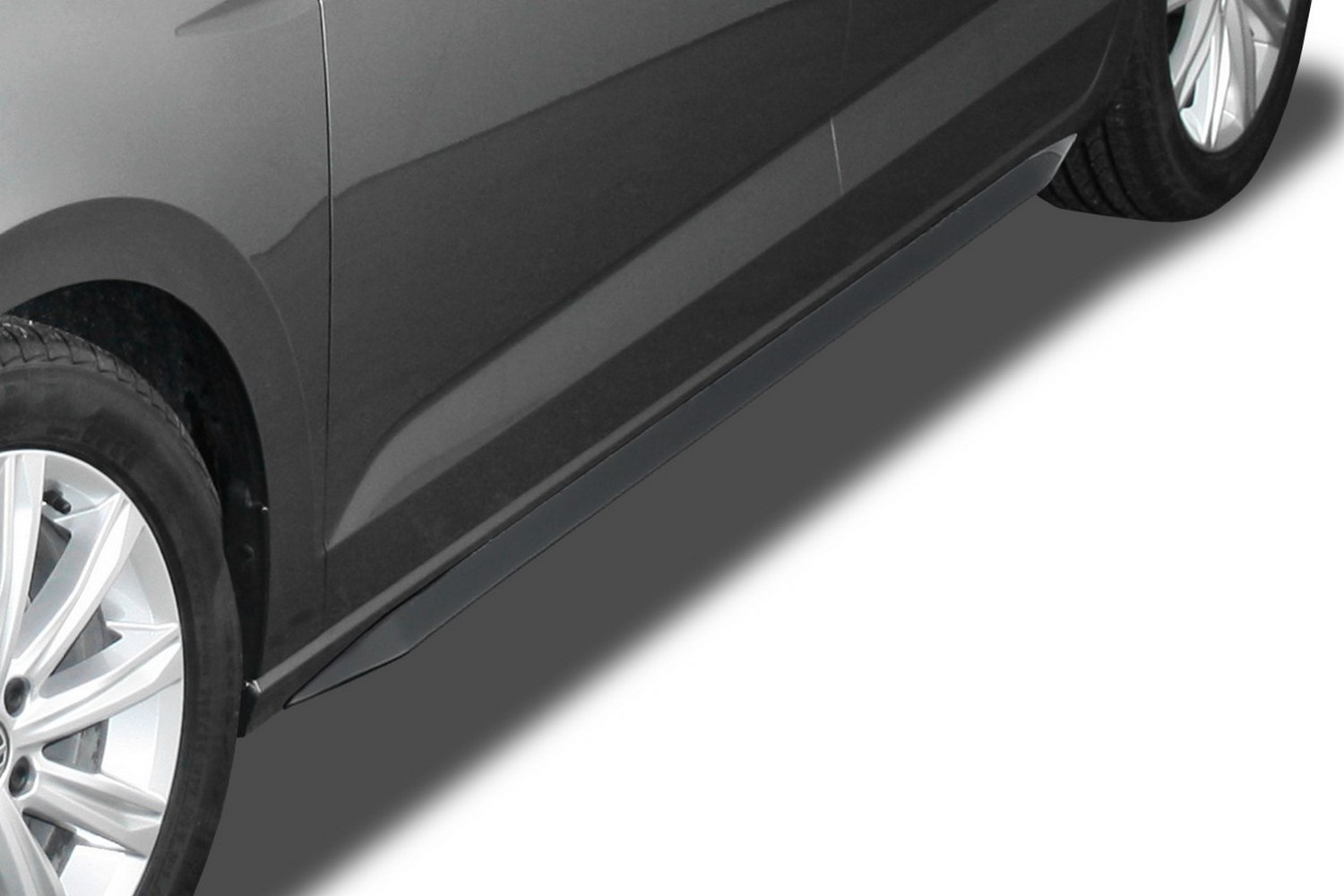 Side skirts suitable for Volkswagen Touran (5T) 2015-present &#34;Slim&#34; ABS