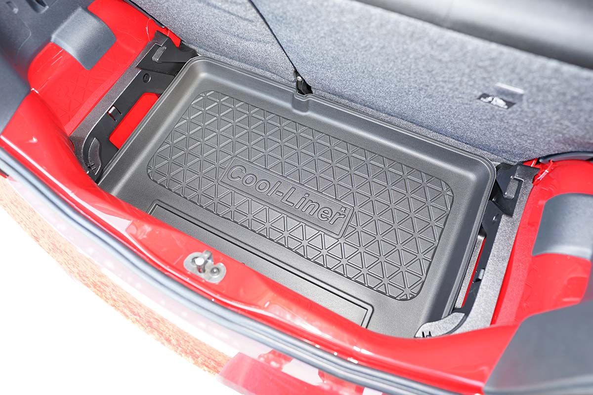 Boot mat suitable for Volkswagen up! 2020-present 5-door hatchback Cool Liner anti slip PE/TPE rubber