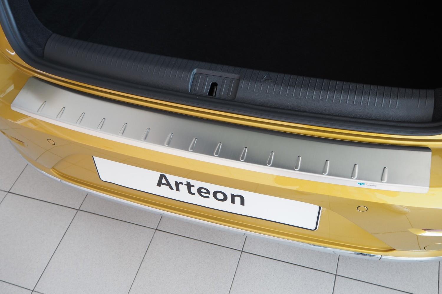 Protection de seuil de coffre convient à Volkswagen Arteon 2017-présent 5 portes bicorps acier inox brossé