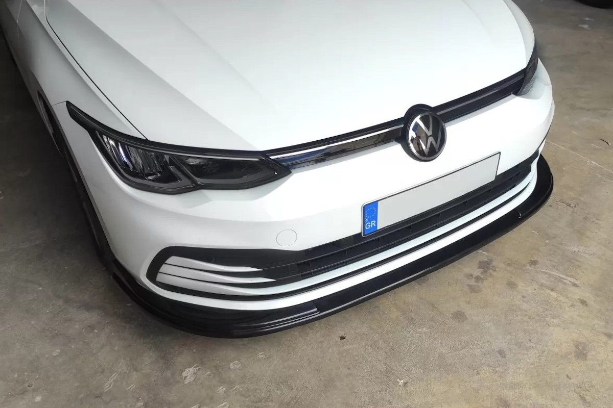 Front spoiler suitable for Volkswagen Golf VIII (CD) 2020-present 5-door hatchback ABS
