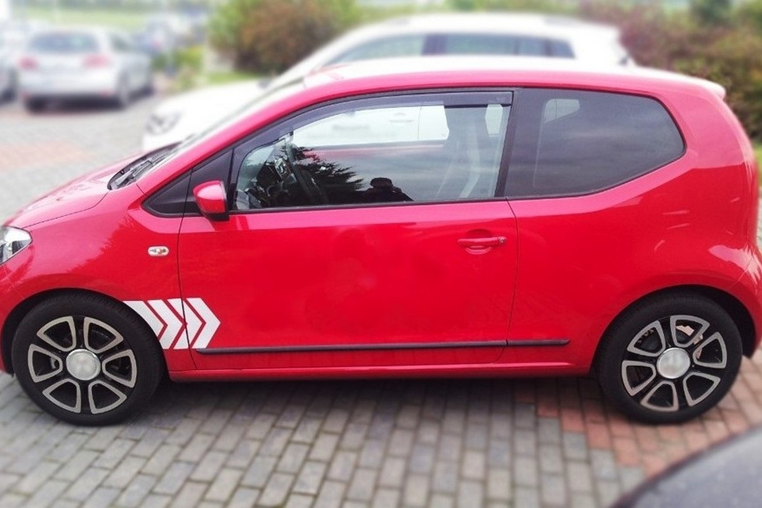 Stootstrips geschikt voor Volkswagen up! 2011-heden 3-deurs hatchback set