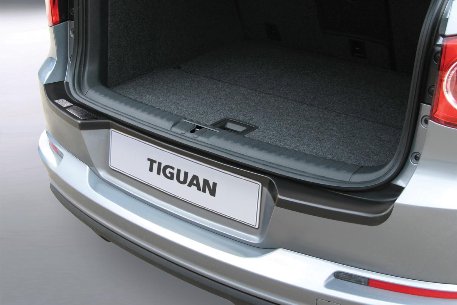 Protection de seuil de coffre convient à Volkswagen Tiguan (5N) 2007-2015 ABS - noir mat