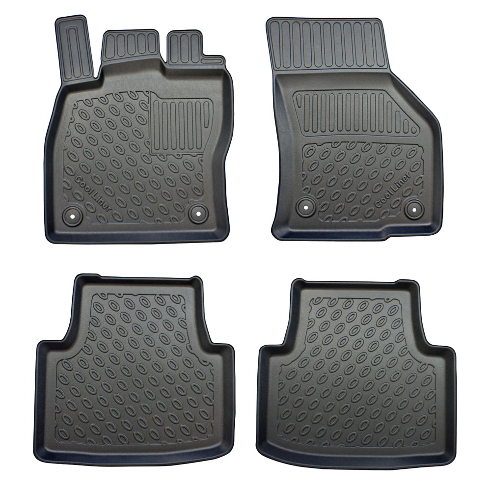 Fußmatten passend für Volkswagen Passat Variant (B8) 2014-2023 Cool Liner PE/TPE Gummi