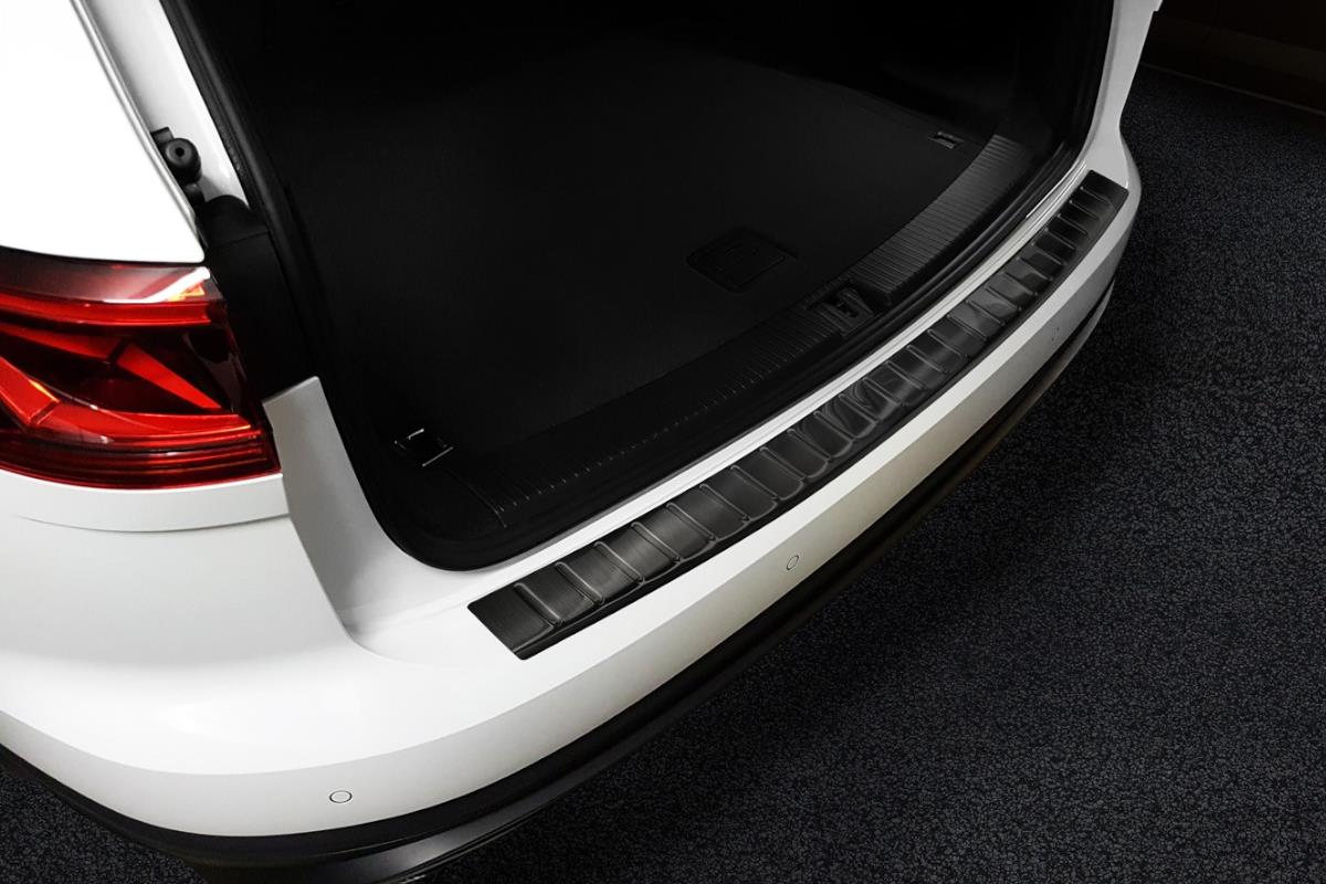 Protection de seuil de coffre Volkswagen Touareg III (CR7) 2018-présent acier inox brossé anthracite