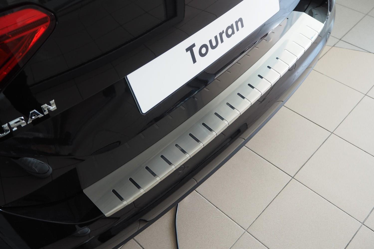 Bumperbeschermer Volkswagen Touran (5T) 2015-heden RVS geborsteld